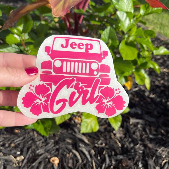 Tie Dye Jeep Girl Vinyl Decal | Jeep Decal For Women - Picture 4 of 13
